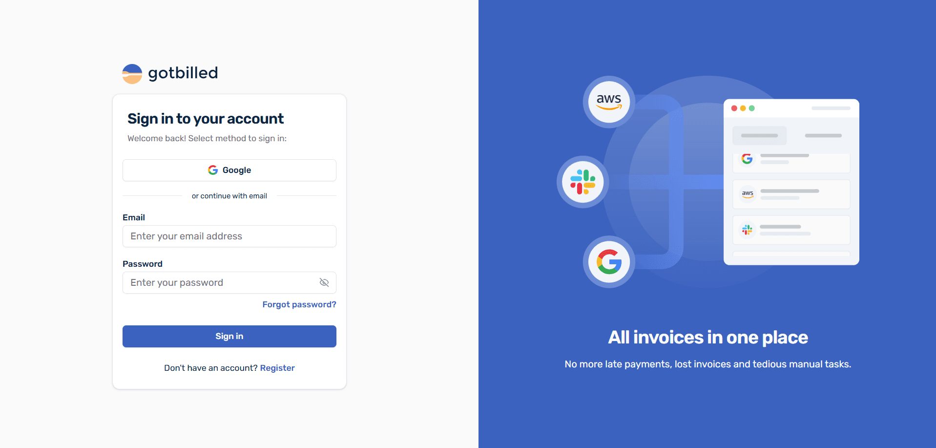 Gotbilled Project